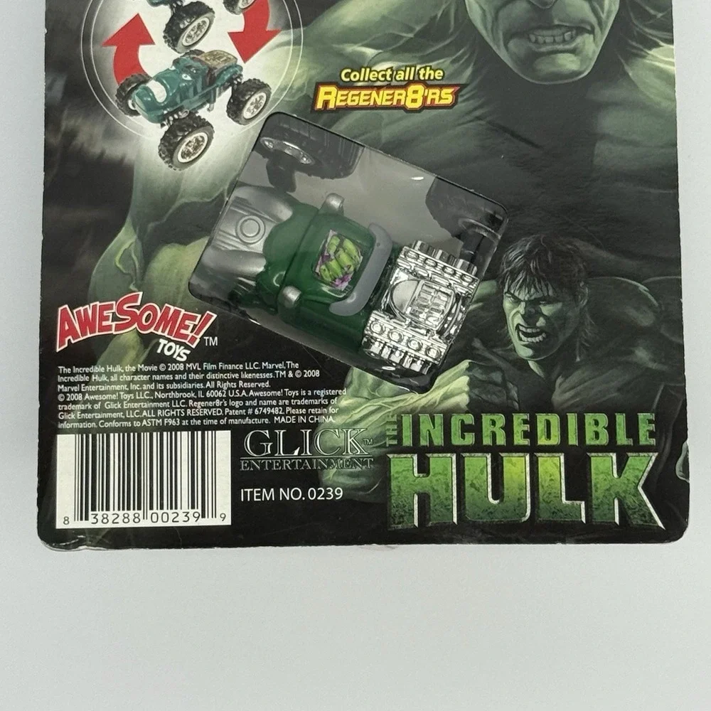 Marvel Regener8'rs 2008 Incredible Hulk Transforming Monster Truck NOS